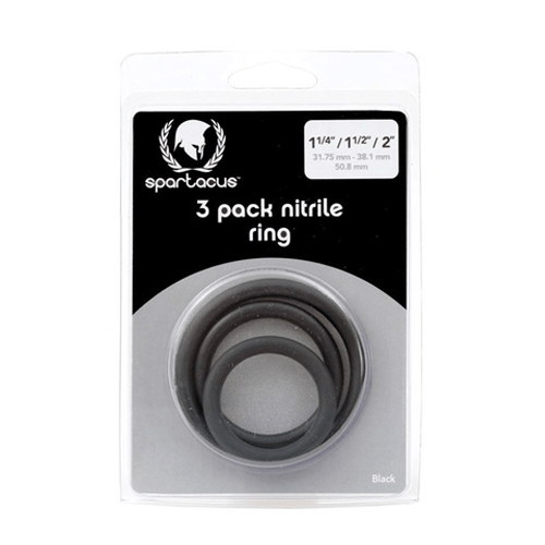 Nitrile Cock Ring 3 Pack by Spartacus